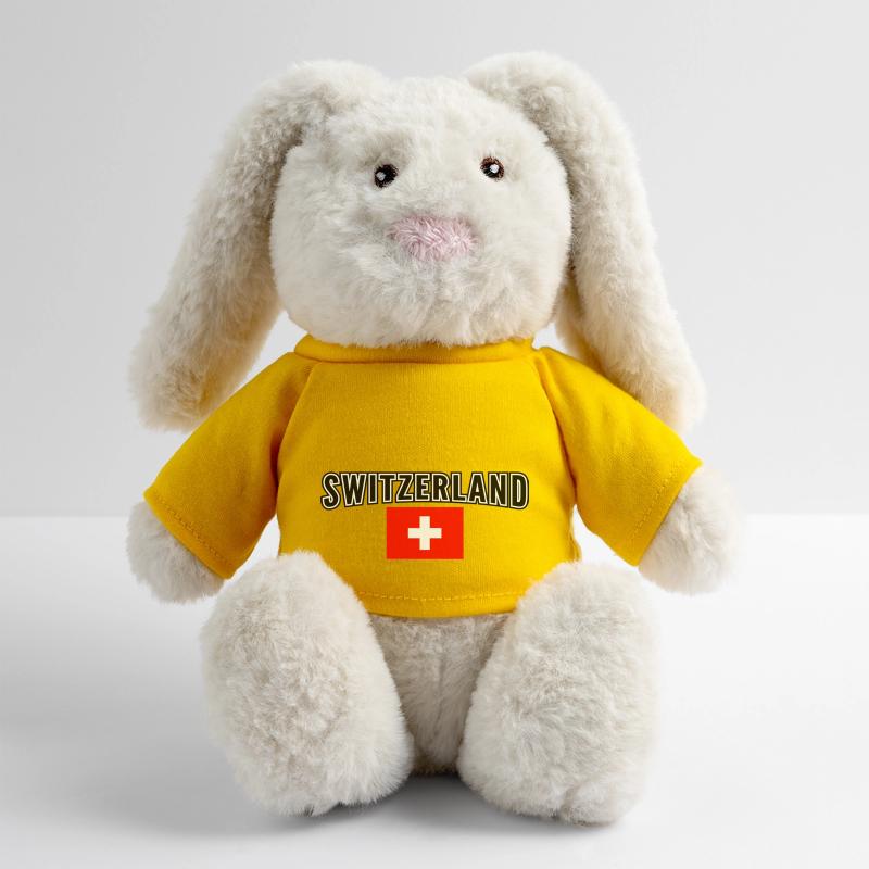 Suisse Lapin en peluche recyclé MiniFeet® Crème