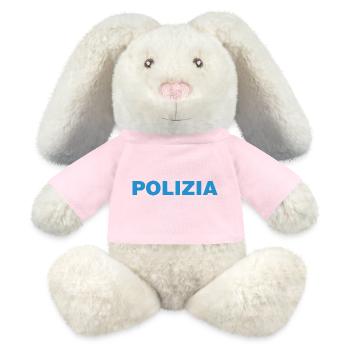 Police On – Lustiges T-Shirt mit Textmotiv - MiniFeet® RecycelHase® Creme - Sonnengelb - Vorne