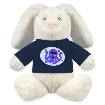 Süßer Oktopus – niedliches Meeresmotiv - MiniFeet® RecycelHase® Creme - Sonnengelb - Vorne