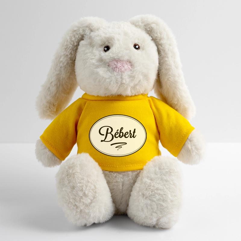 Bébert Lapin en peluche recyclé MiniFeet® Crème
