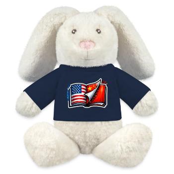 China, das neue Amerika - MiniFeet® RecycelHase® Creme - French Navy - Vorne