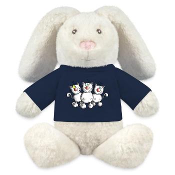 Trois Chats - Lapin en peluche recyclé MiniFeet® Crème - jaune soleil - Devant