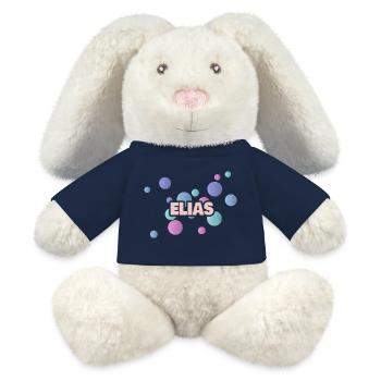 Pastel Circles Elijah - MiniFeet® RecycelHase® Bunny Cream - french navy - Front