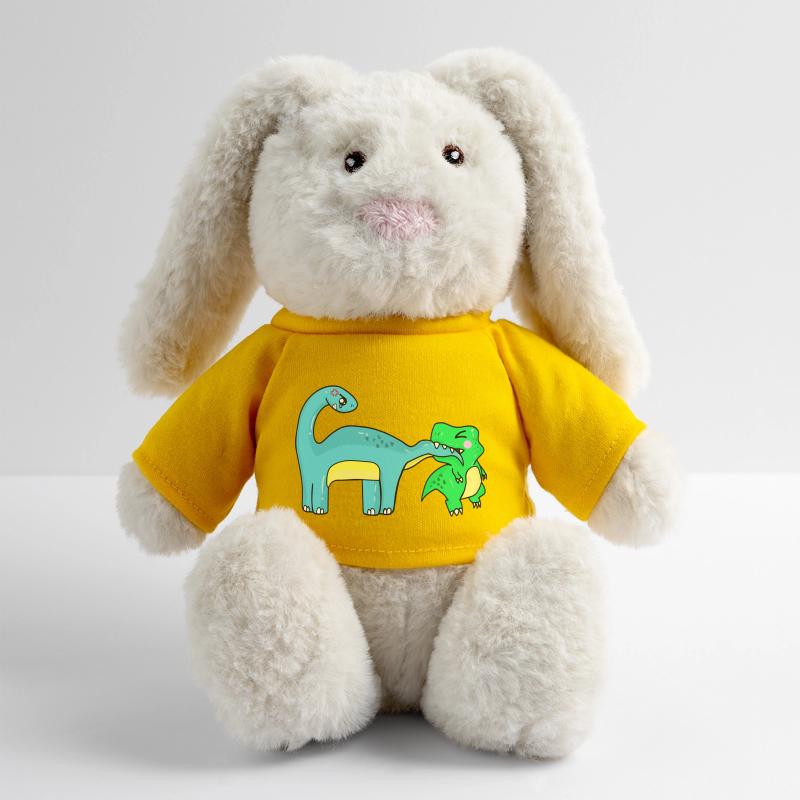 Image de l’espace réservé Dino Lapin en peluche recyclé MiniFeet® Crème