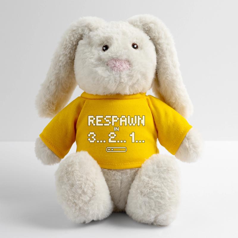 Respawn Countdown Pixelkunst MiniFeet® RecycelHase® Creme