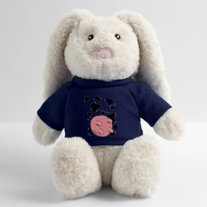 Conception du pis de vache Lapin en peluche recyclé MiniFeet® Crème