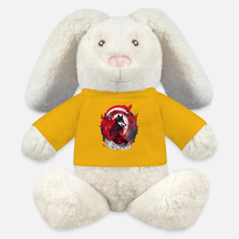 Wolfsblut Japan Wolfs Kunst - MiniFeet® RecycelHase® Creme - Sonnengelb