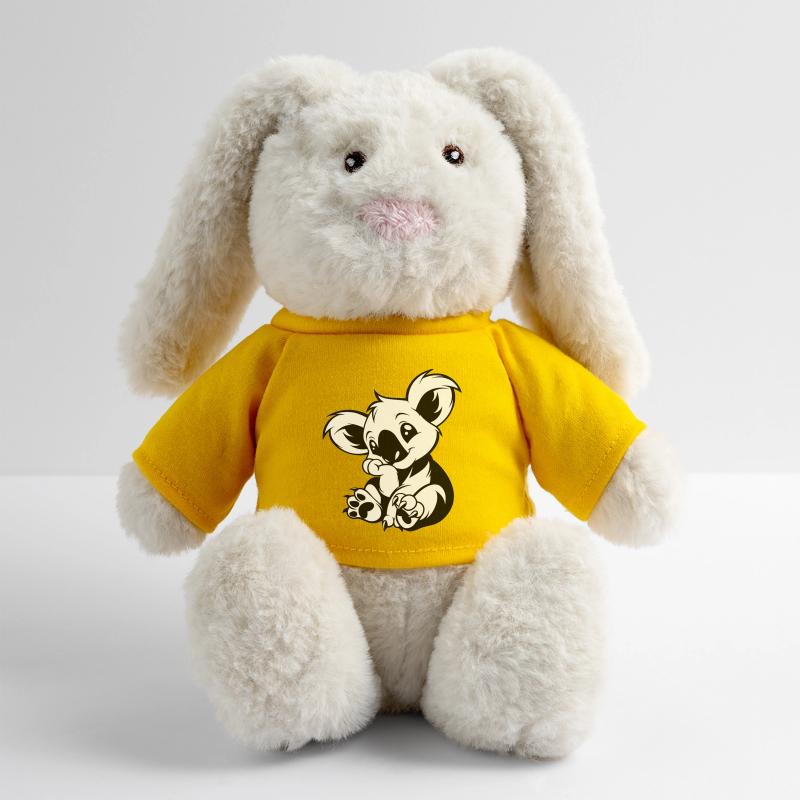 Süßer Koala sitzt verspielt MiniFeet® RecycelHase® Creme