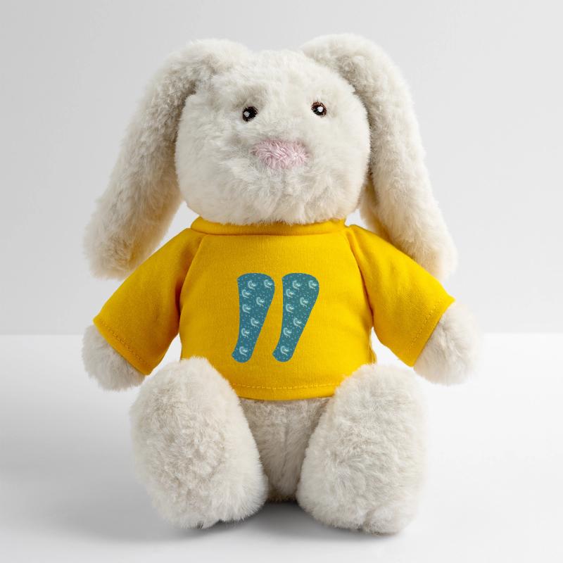 Quotation marks MiniFeet® RecycelHase® Bunny Cream