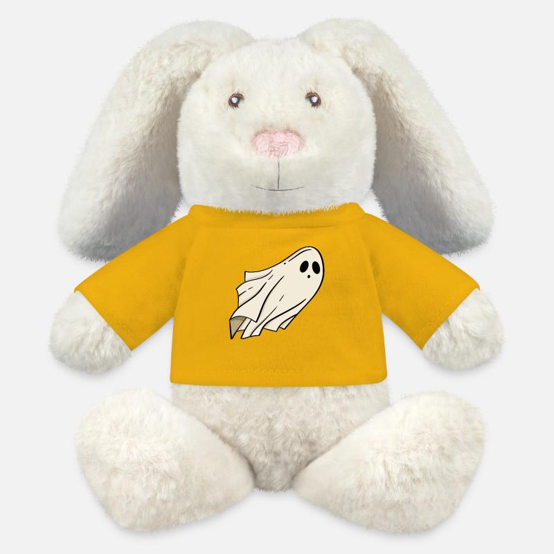 Geist Halloween - MiniFeet® RecycelHase® Creme - Sonnengelb