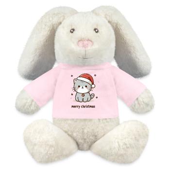 Kätzchenparty - Frohe Weihnachten - MiniFeet® RecycelHase® Creme - Sonnengelb - Vorne