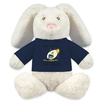 Wachsender Lebensbaum in Blumentopf - MiniFeet® RecycelHase® Creme - Sonnengelb - Vorne