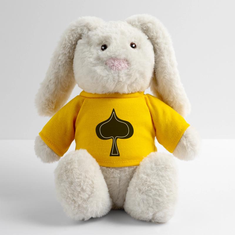 pique Lapin en peluche recyclé MiniFeet® Crème