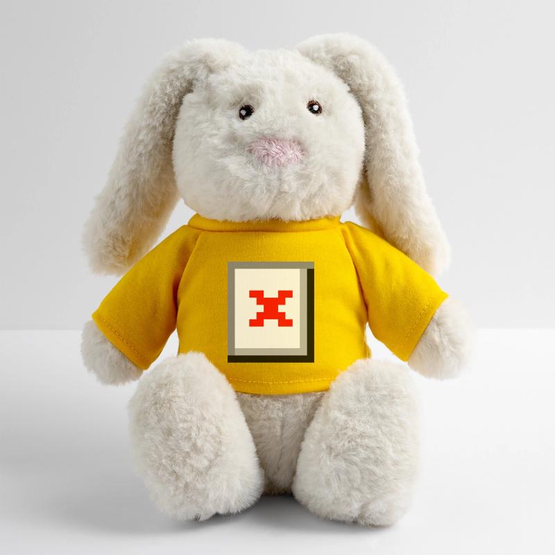 Image introuvable Lapin en peluche recyclé MiniFeet® Crème