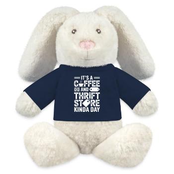 Kaffee-Secondhand-Laden-Vibe - MiniFeet® RecycelHase® Creme - French Navy - Vorne