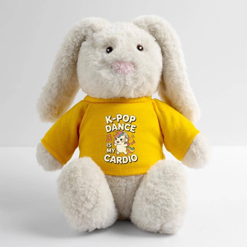 K-Pop Danse Drôle Corée Lapin en peluche recyclé MiniFeet® Crème
