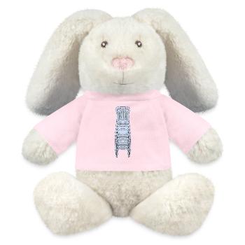 Chaises monoblocs en plastique empilées - Lapin en peluche recyclé MiniFeet® Crème - jaune soleil - Devant