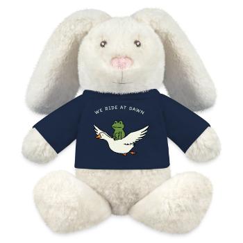 Dawn Ride Frog auf Duck - MiniFeet® RecycelHase® Creme - Sonnengelb - Vorne
