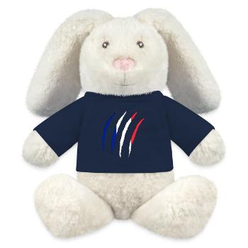 French Flag, France - MiniFeet® RecycelHase® Bunny Cream - sun yellow - Front