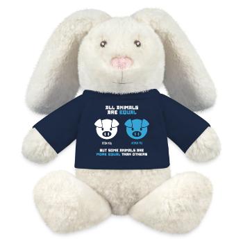 Feed Pig, Acorn Pig (dark) - MiniFeet® RecycelHase® Bunny Cream - french navy - Front