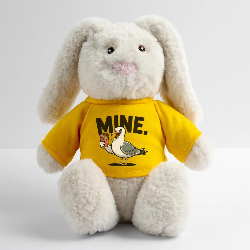 Grumpy Seagull mit Pommes MiniFeet® RecycelHase® Creme