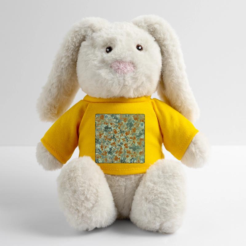 Abstract Camouflage Pattern MiniFeet® RecycelHase® Bunny Cream