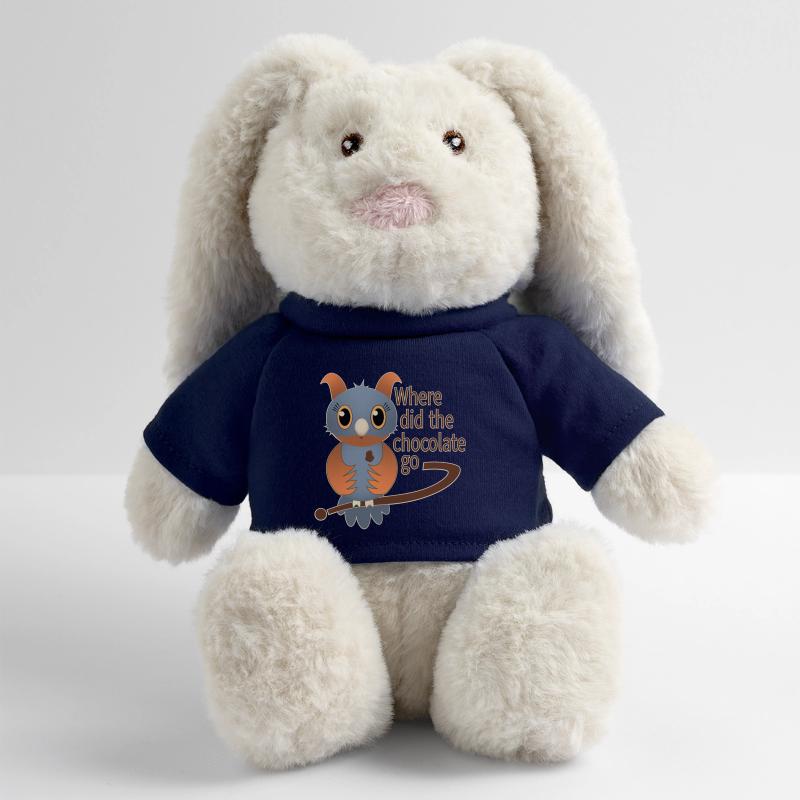 Chocolate blue MiniFeet® RecycelHase® Bunny Cream