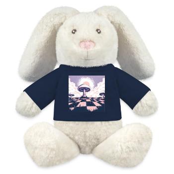 Dreamscape Mushroom Wonderland - MiniFeet® RecycelHase® Bunny Cream - french navy - Front