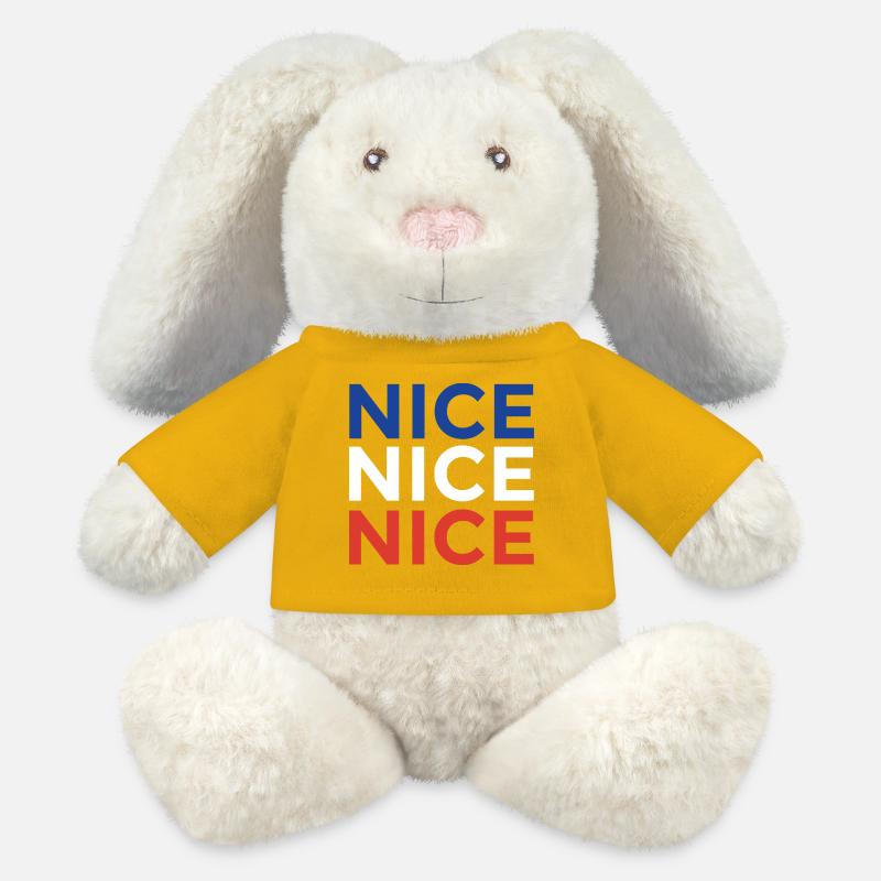 Nice Nice Nice: The Authentic Nice Souvenir - MiniFeet® RecycelHase® Bunny Cream - sun yellow