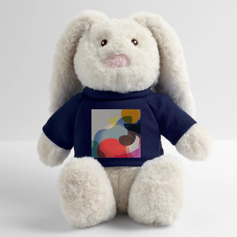 Abstract Color Shapes Composition MiniFeet® RecycelHase® Bunny Cream