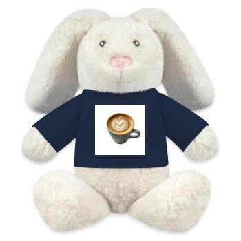 Latte Herzkunst Becherdesign - MiniFeet® RecycelHase® Creme - French Navy - Vorne