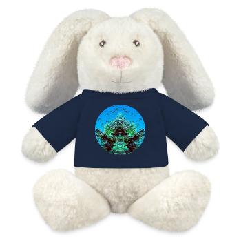 Water creatures in the red - MiniFeet® RecycelHase® Bunny Cream - sun yellow - Front