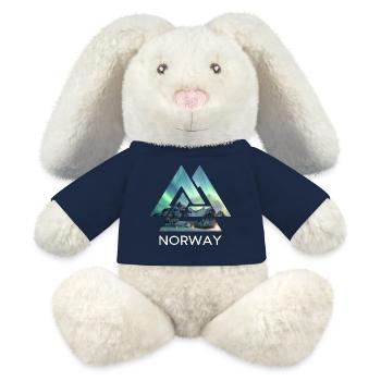 Norwegen Valknut Polarlicht Keltische Knoten - MiniFeet® RecycelHase® Creme - French Navy - Vorne