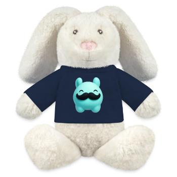 Mr. Minimalist ham cute character - MiniFeet® RecycelHase® Bunny Cream - sun yellow - Front