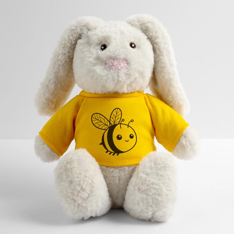 Cute Bee MiniFeet® RecycelHase® Bunny Cream