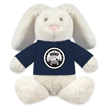 Royal Flush of the House Heart Poker Emblem - MiniFeet® RecycelHase® Bunny Cream - sun yellow - Front