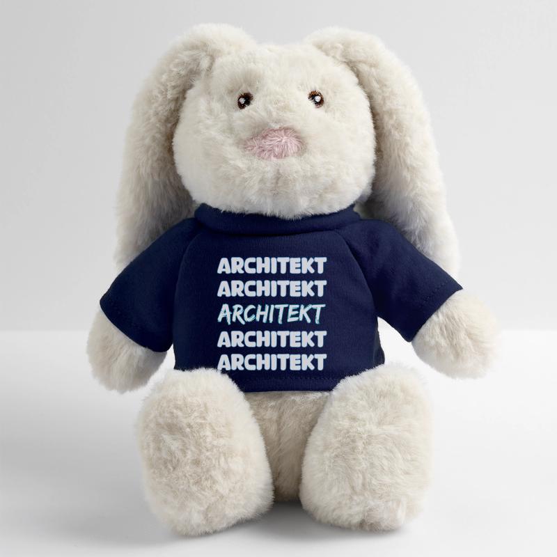 L’architecte comme métier Lapin en peluche recyclé MiniFeet® Crème