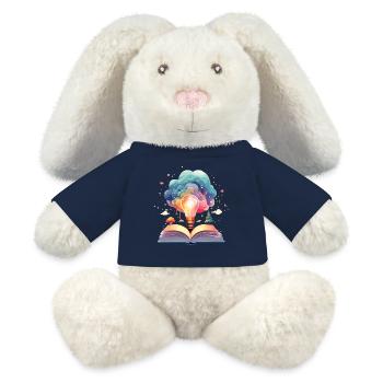 Zauberhafte Bücher Welten - MiniFeet® RecycelHase® Creme - French Navy - Vorne