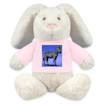 zebra - MiniFeet® RecycelHase® Bunny Cream - sun yellow - Front