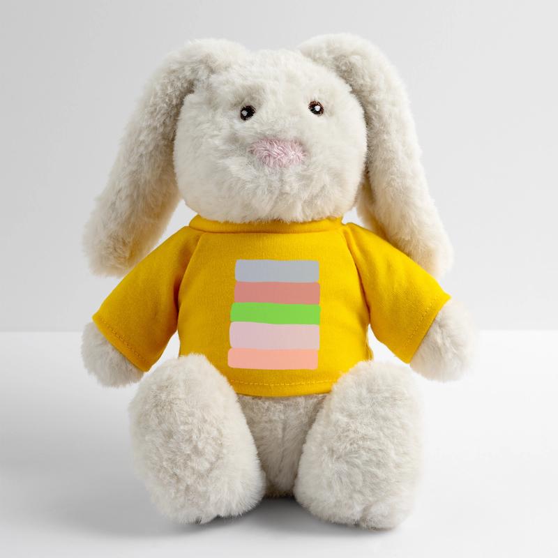 Pastel Stripe Stack MiniFeet® RecycelHase® Bunny Cream