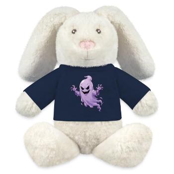 Ghost Haunted Design - MiniFeet® RecycelHase® Bunny Cream - sun yellow - Front