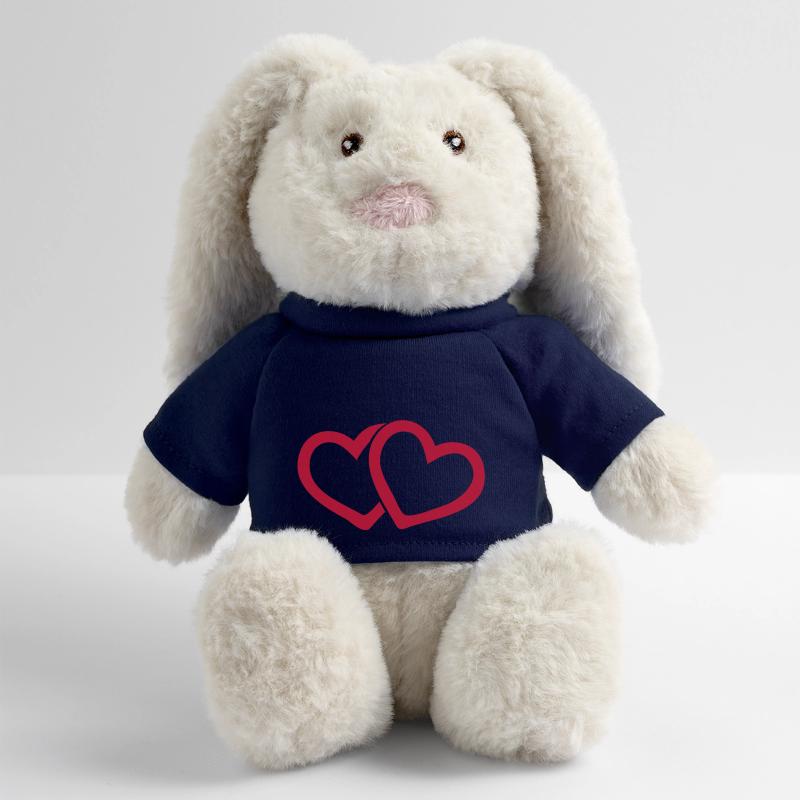 amour mariage Lapin en peluche recyclé MiniFeet® Crème