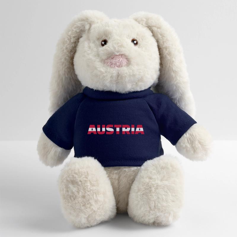 Austria Lapin en peluche recyclé MiniFeet® Crème