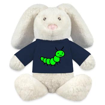 Raupe - MiniFeet® RecycelHase® Creme - French Navy - Vorne