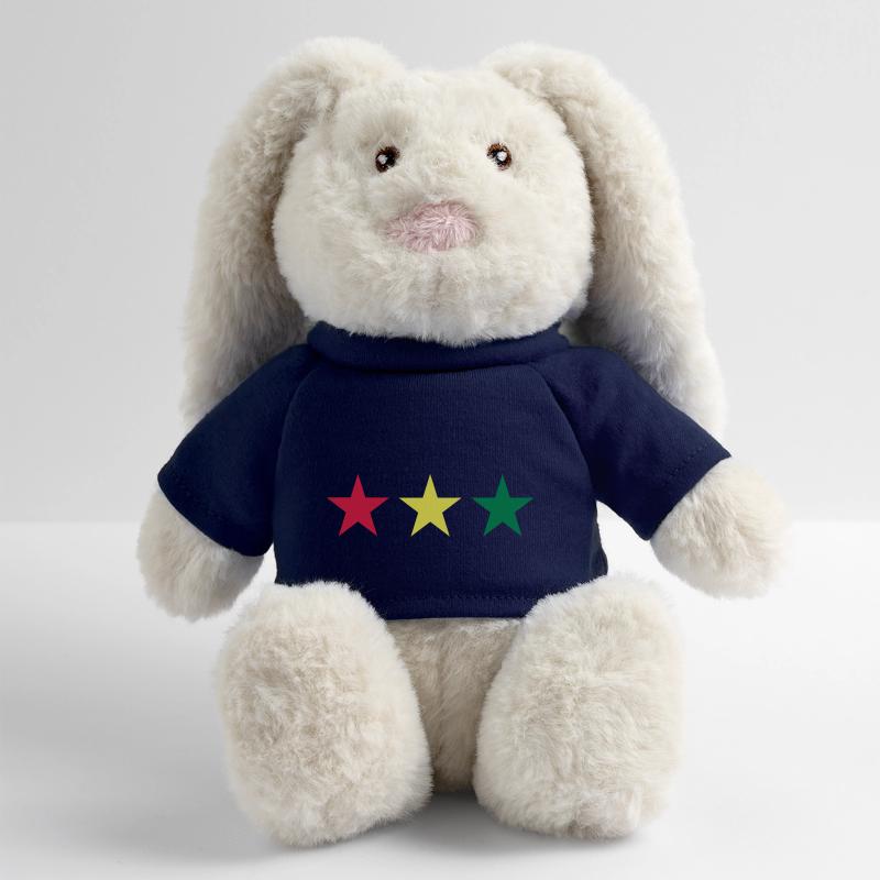 Reggae Lapin en peluche recyclé MiniFeet® Crème