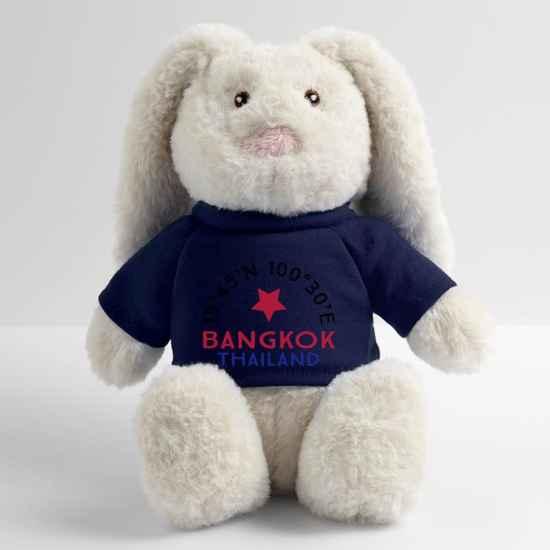 Bangkok Lapin en peluche recyclé MiniFeet® Crème