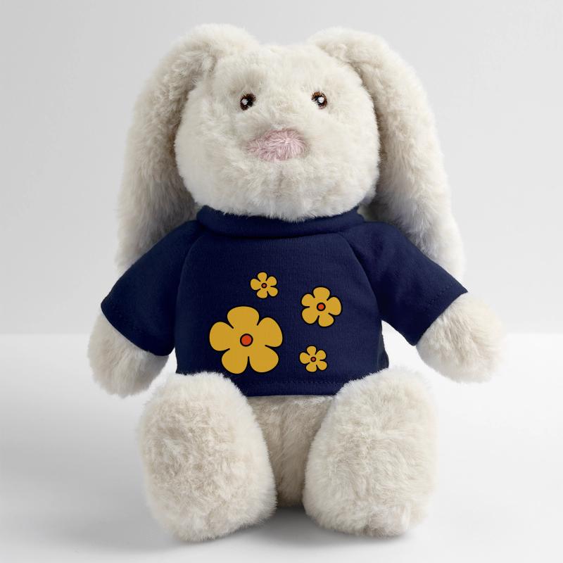 Blumen dreifarbig MiniFeet® RecycelHase® Creme