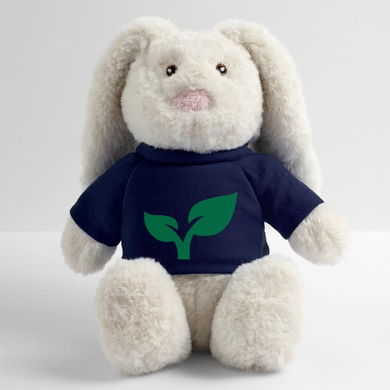 Plante Lapin en peluche recyclé MiniFeet® Crème