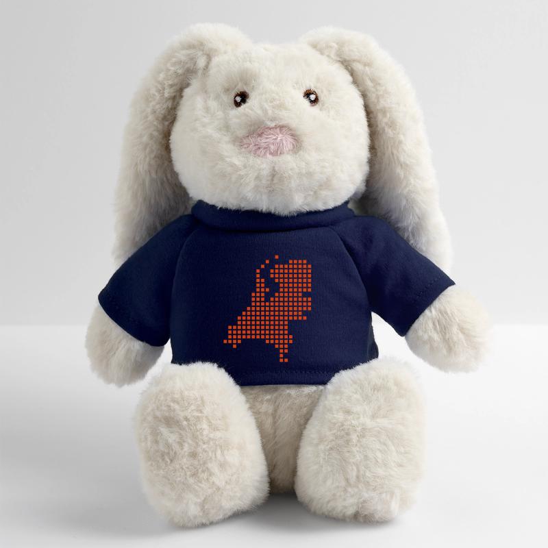 Pays-bas pixel map holland Lapin en peluche recyclé MiniFeet® Crème