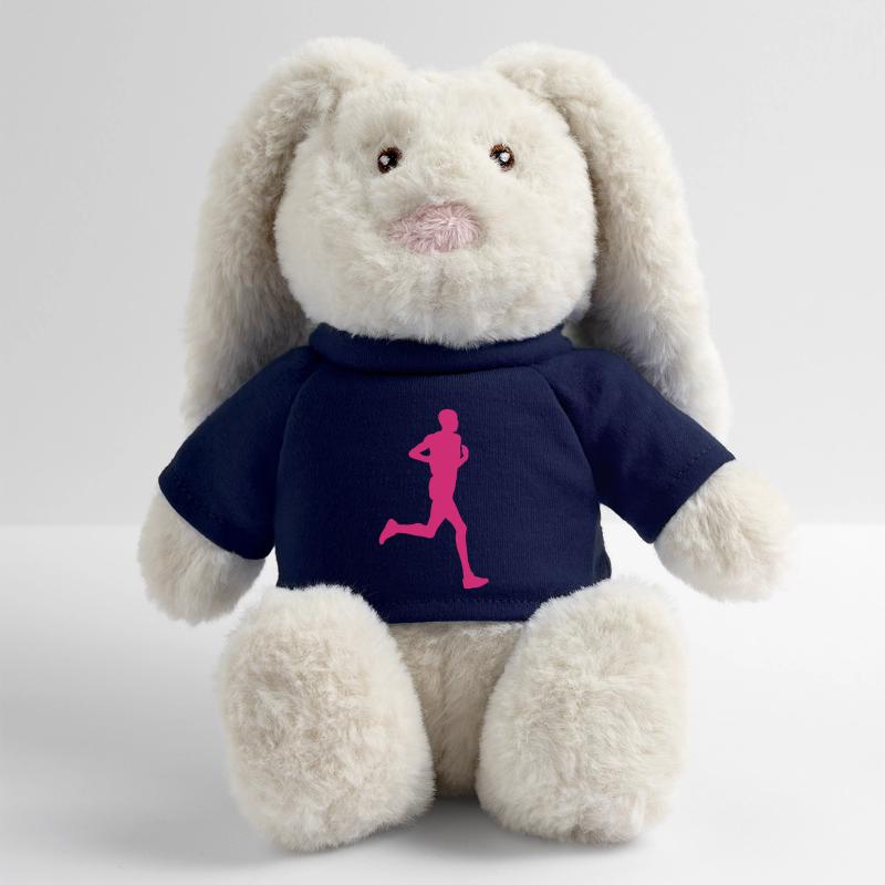 sport Lapin en peluche recyclé MiniFeet® Crème